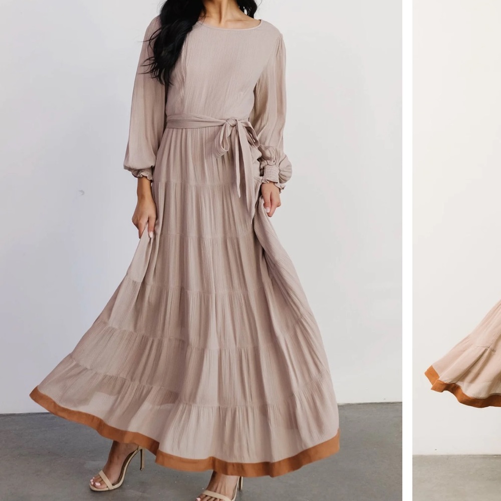 WOMENS COLBIE TIERED MAXI DRESS BALTIC BORN
